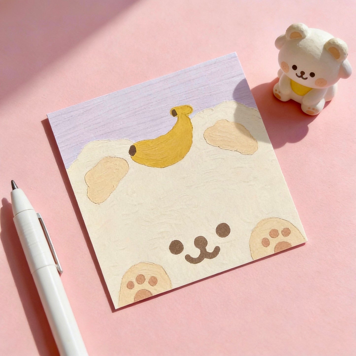 Korean and Japanese Style Cute Animal Oil-Painting Sticky Note Pads