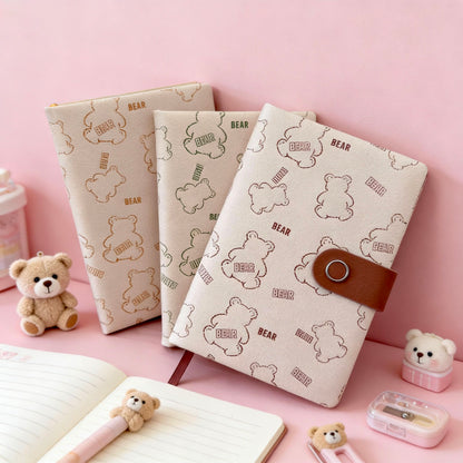 B6 | PU Leather Hardcover | Little Bear Series with Magnetic Closure