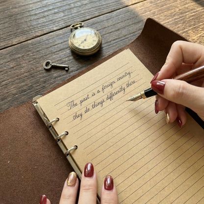 A5 | PU Leather | Vintage Maple Leaf Refillable Notebook