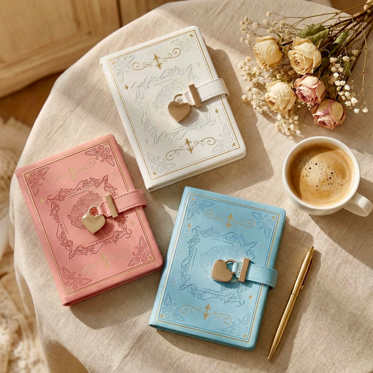 B6 | PU Leather Hardcover | Enchanted Heart Secrets Notebook