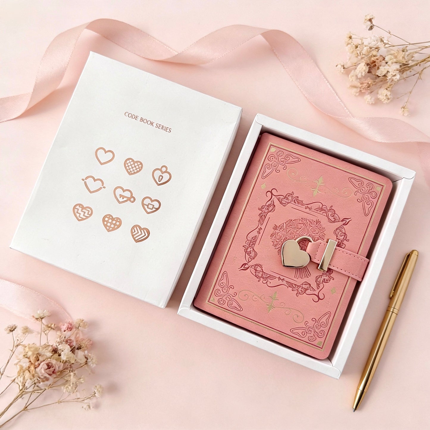 B6 | PU Leather Hardcover | Enchanted Heart Secrets Notebook