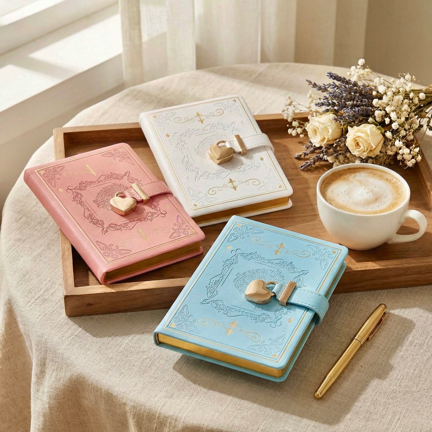 B6 | PU Leather Hardcover | Enchanted Heart Secrets Notebook