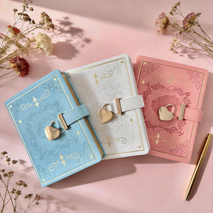 B6 | PU Leather Hardcover | Enchanted Heart Secrets Notebook