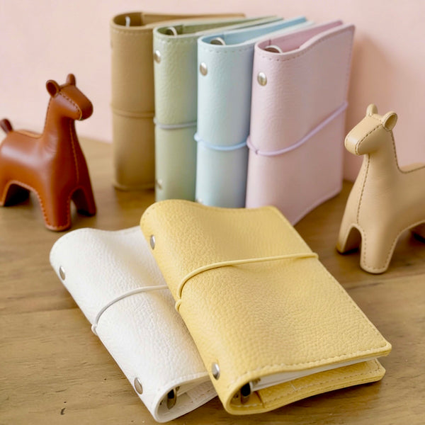 Pocket-Sized Refillable Journal | Litchi-Texture PU Leather | Sweet Daydream Series