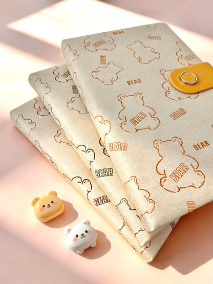 B6 | PU Leather Hardcover | Little Bear Series with Magnetic Closure