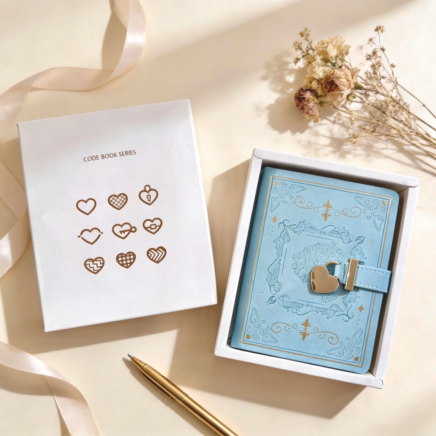 B6 | PU Leather Hardcover | Enchanted Heart Secrets Notebook