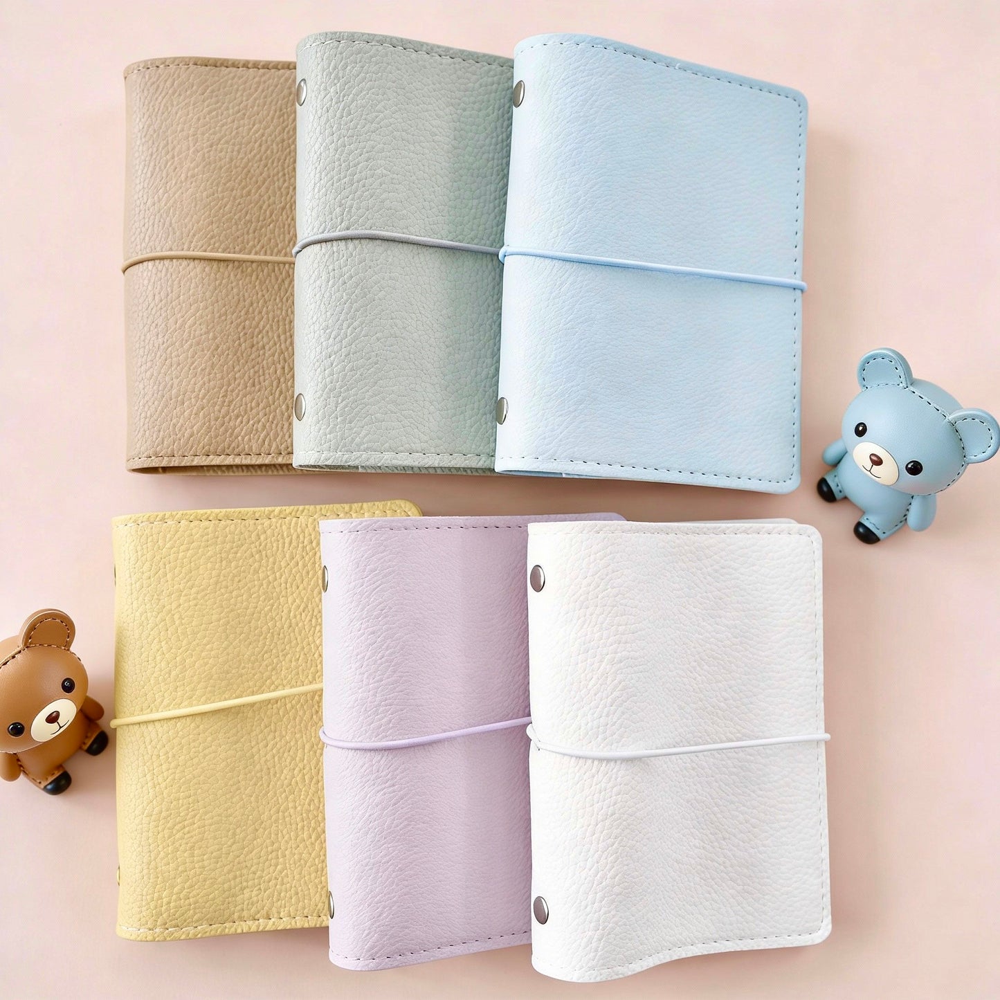 Pocket-Sized Refillable Journal | Litchi-Texture PU Leather | Sweet Daydream Series