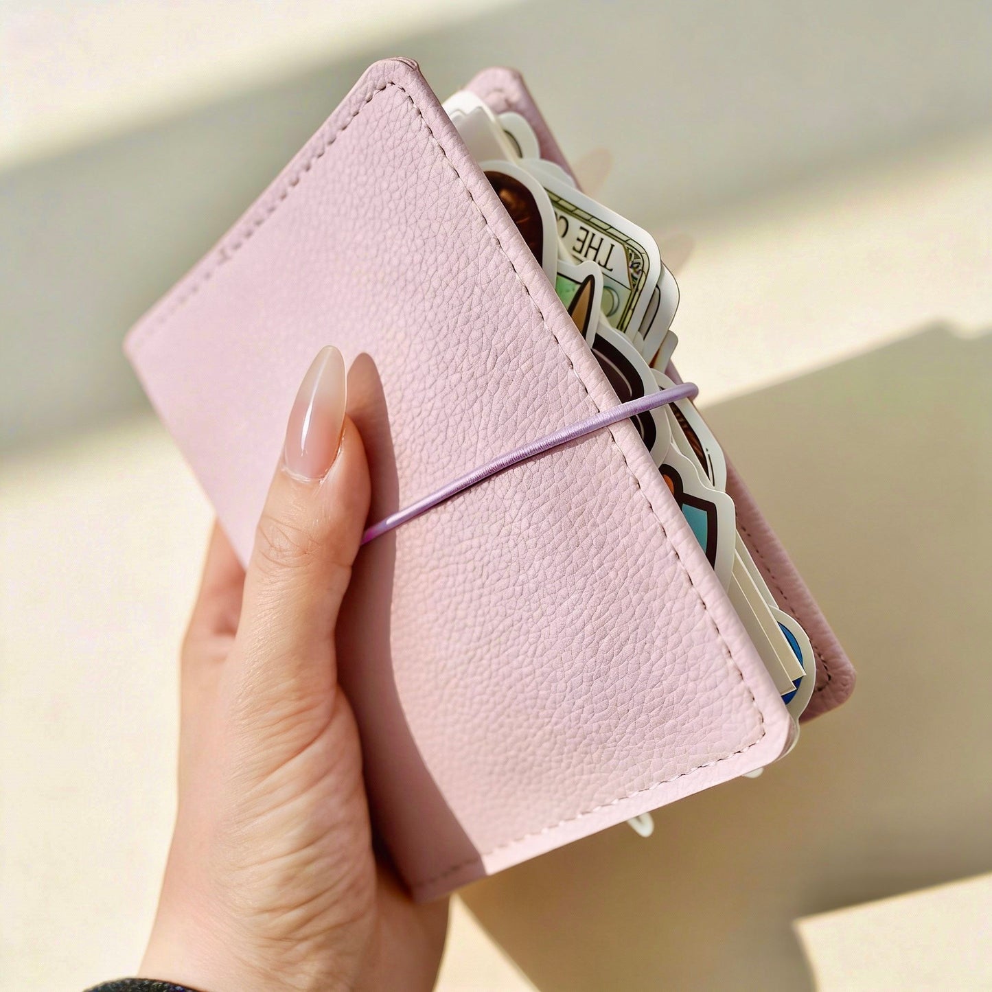 Pocket-Sized Refillable Journal | Litchi-Texture PU Leather | Sweet Daydream Series