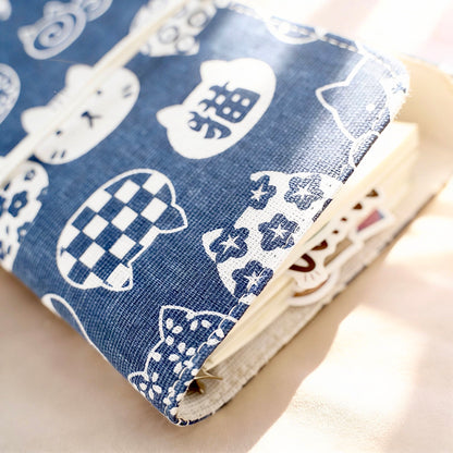 A6 Refillable Notebook | Cotton-Linen Fabric | Petto Garden Series