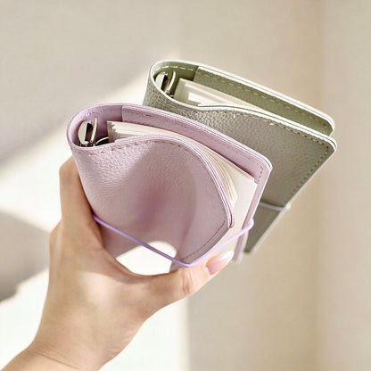 Pocket-Sized Refillable Journal | Litchi-Texture PU Leather | Sweet Daydream Series