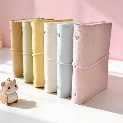 Pocket-Sized Refillable Journal | Litchi-Texture PU Leather | Sweet Daydream Series