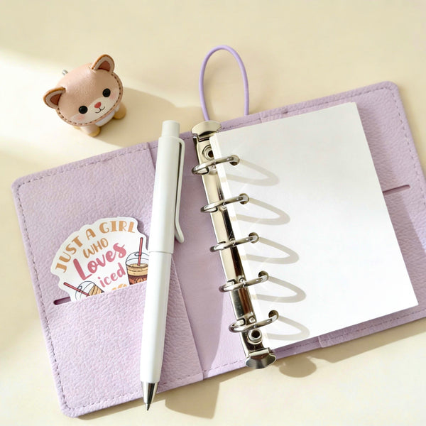 Pocket-Sized Refillable Journal | Litchi-Texture PU Leather | Sweet Daydream Series