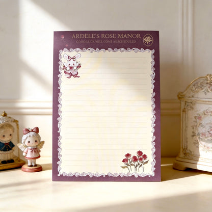 Notepads | High Quality Bunny Rose Manor Collection | Extra Large-B5