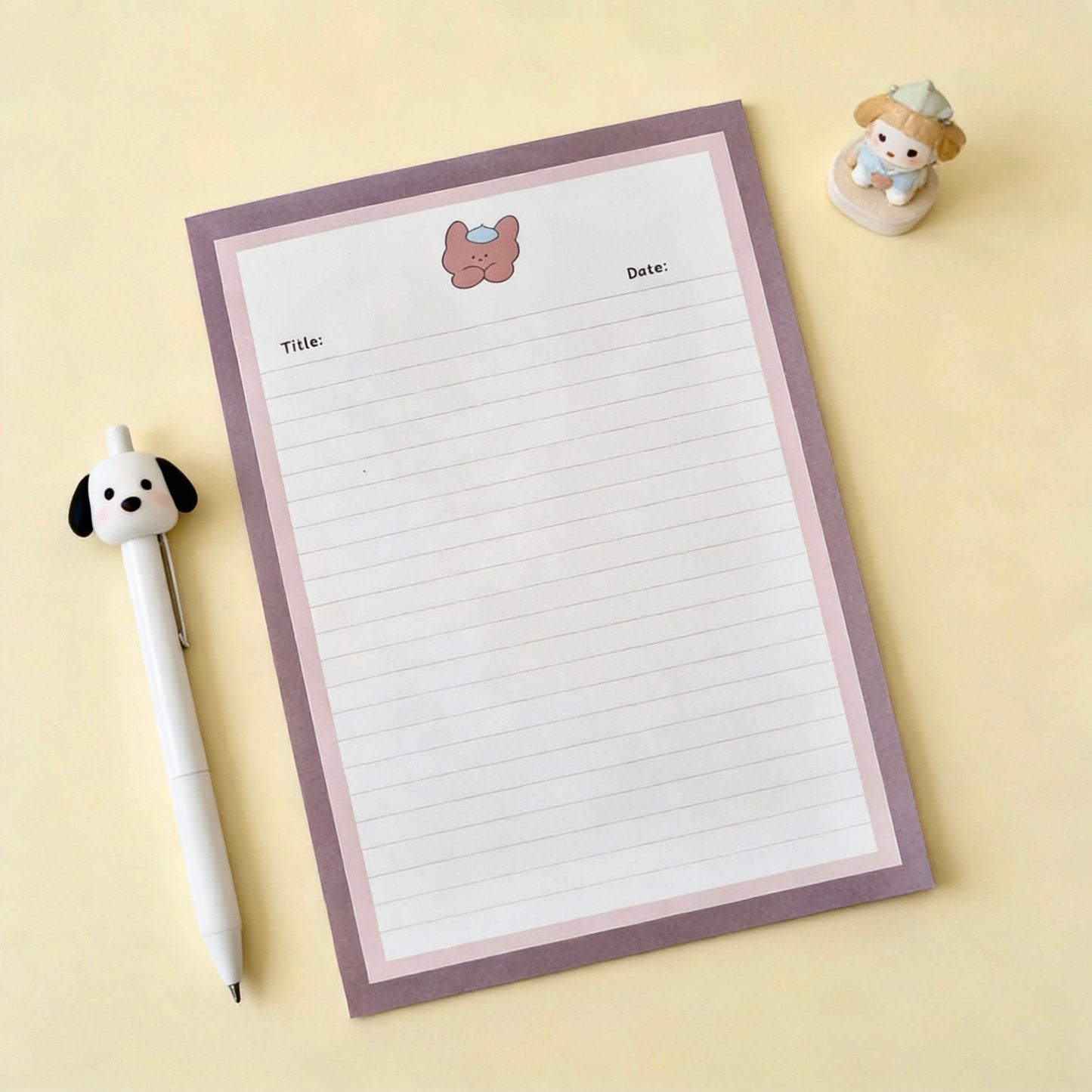 Notepads | High Quality Fluffy Puppy and Friends Collection  | Extra Large-B5