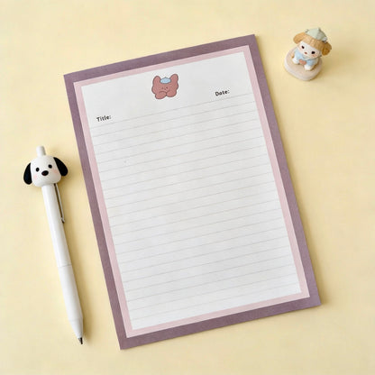 Notepads | High Quality Fluffy Puppy and Friends Collection  | Extra Large-B5