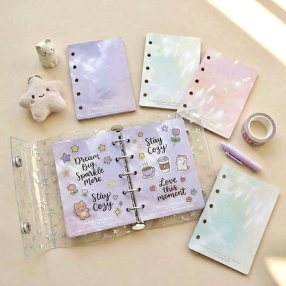 Pocket-Sized (M5) 5-Hole Refill Sheets | Luminous Light Series