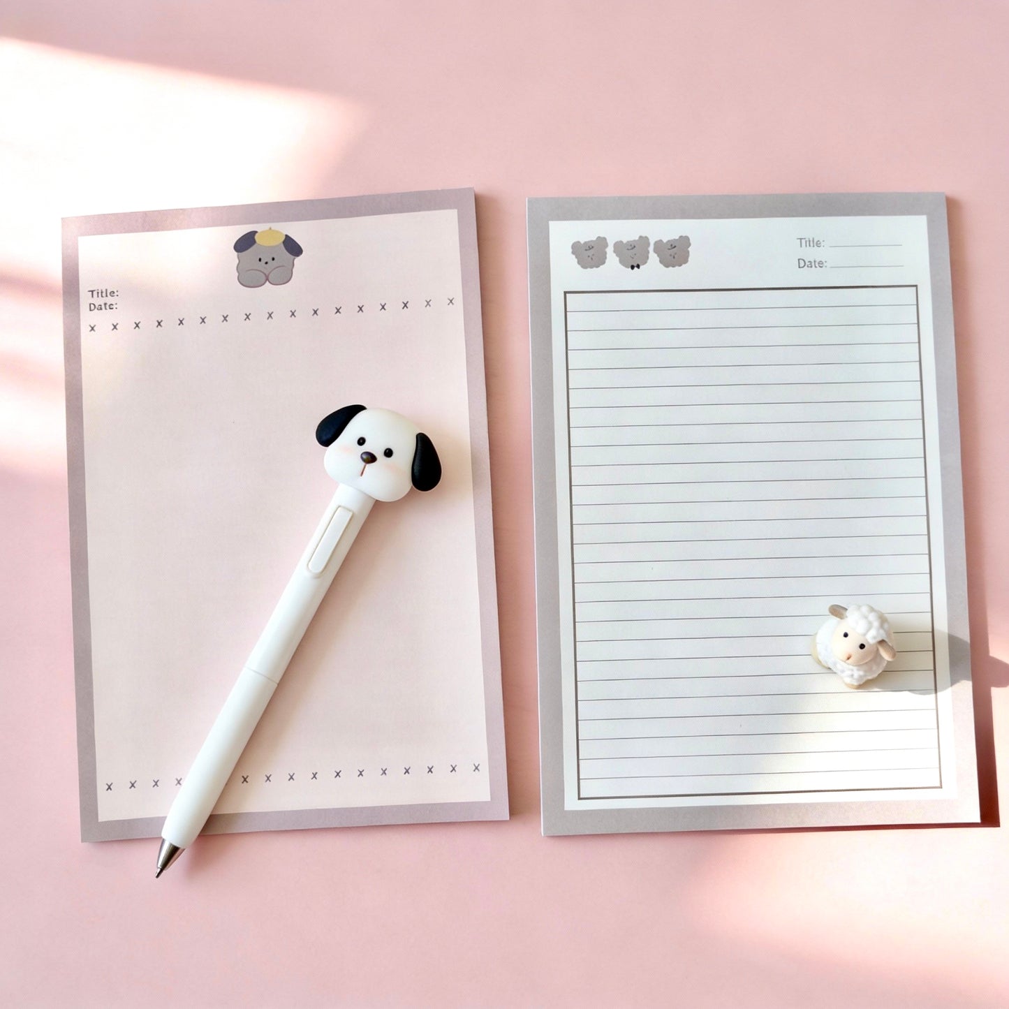 Notepads | High Quality Fluffy Puppy and Friends Collection  | Extra Large-B5
