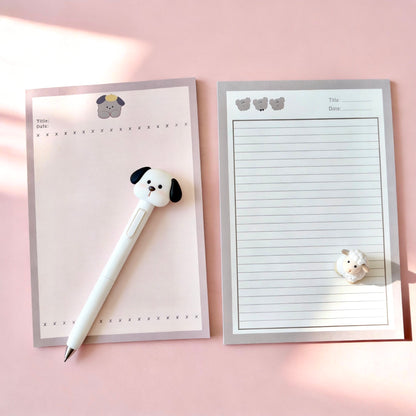 Notepads | High Quality Fluffy Puppy and Friends Collection  | Extra Large-B5