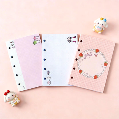 Pocket-Sized (M5) 5-Hole Refill Sheets | Yammy Oishii Days Series