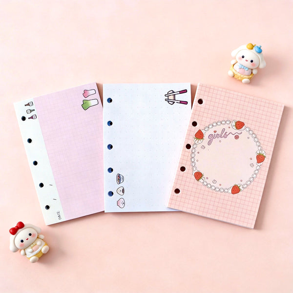 Pocket-Sized (M5) 5-Hole Refill Sheets | Yammy Oishii Days Series