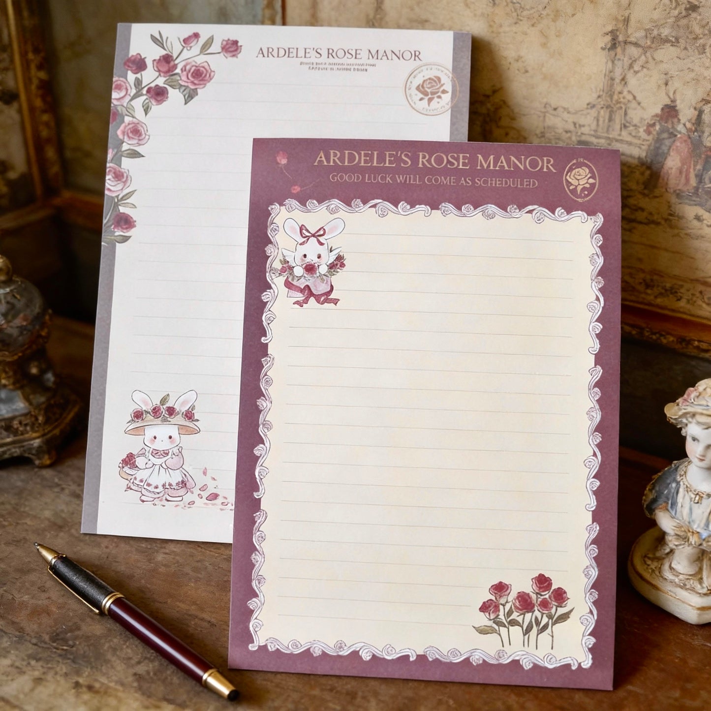 Notepads | High Quality Bunny Rose Manor Collection | Extra Large-B5