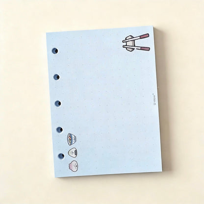 Pocket-Sized (M5) 5-Hole Refill Sheets | Yammy Oishii Days Series