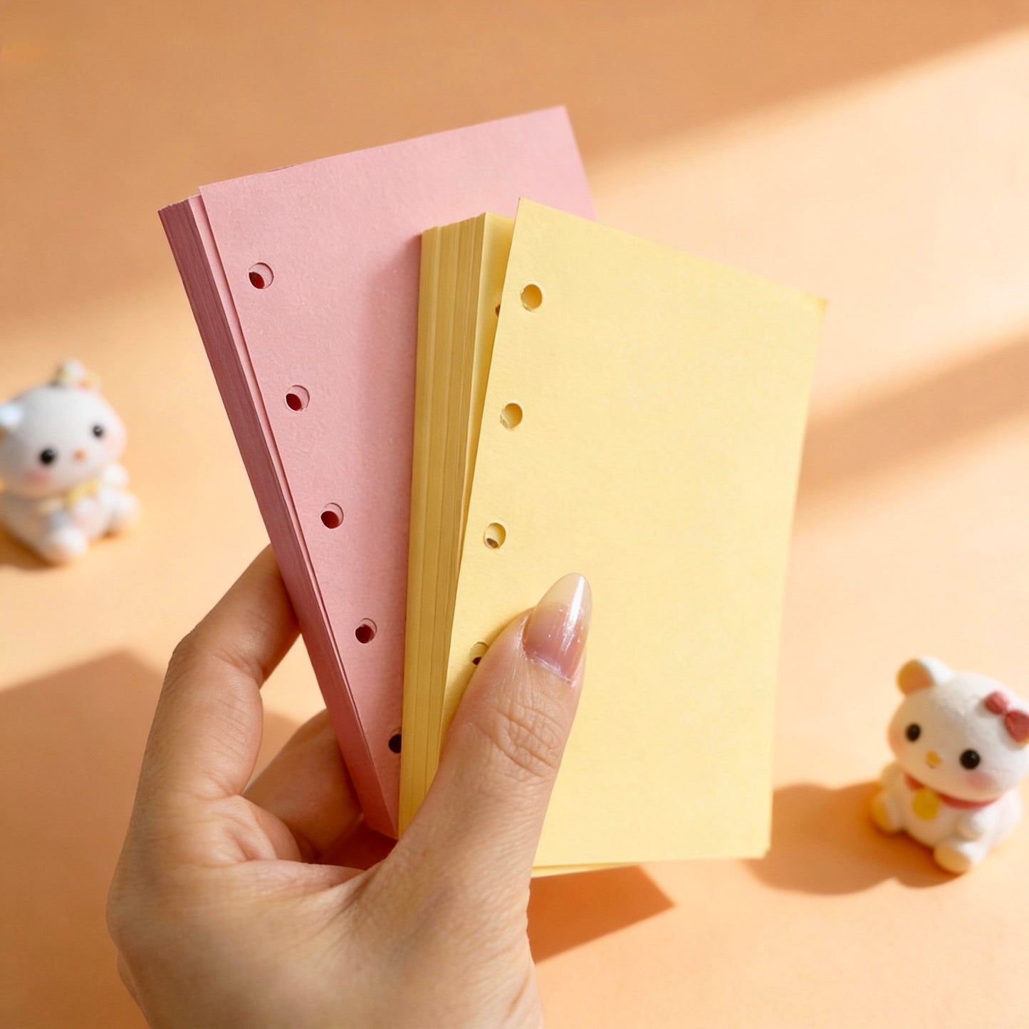 Pocket-Sized (M5) 5-Hole Refill Sheets | Thickened Paper | Essential Color Planner Inserts