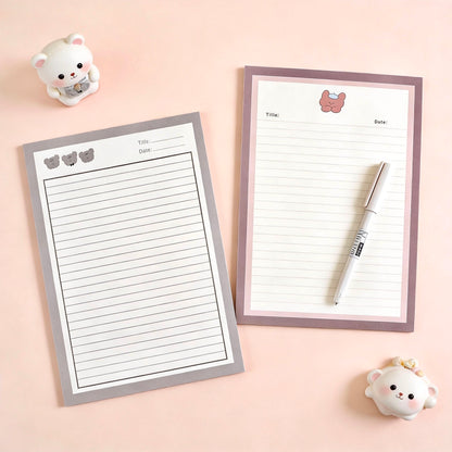 Notepads | High Quality Fluffy Puppy and Friends Collection  | Extra Large-B5