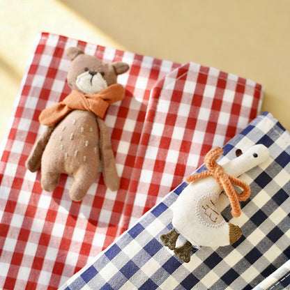 A5 Refillable Notebook | Fabric Cover | Korean-Style Cute Plush Journal Book