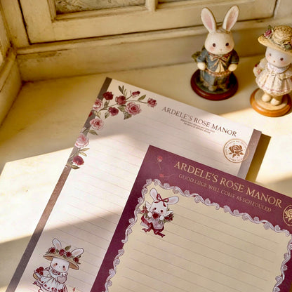 Notepads | High Quality Bunny Rose Manor Collection | Extra Large-B5