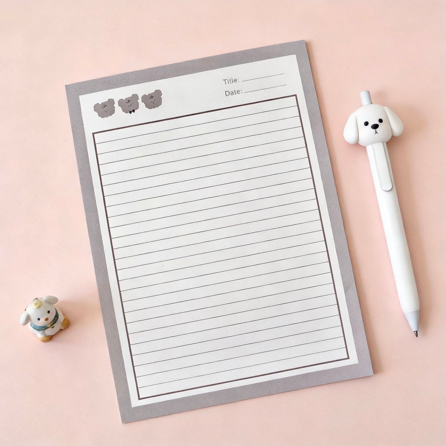 Notepads | High Quality Fluffy Puppy and Friends Collection  | Extra Large-B5
