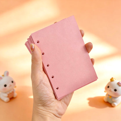 Pocket-Sized (M5) 5-Hole Refill Sheets | Thickened Paper | Essential Color Planner Inserts