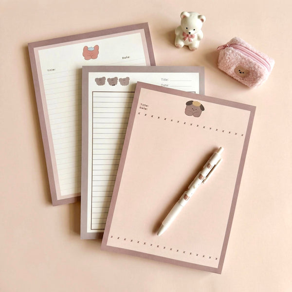 Notepads | High Quality Fluffy Puppy and Friends Collection  | Extra Large-B5