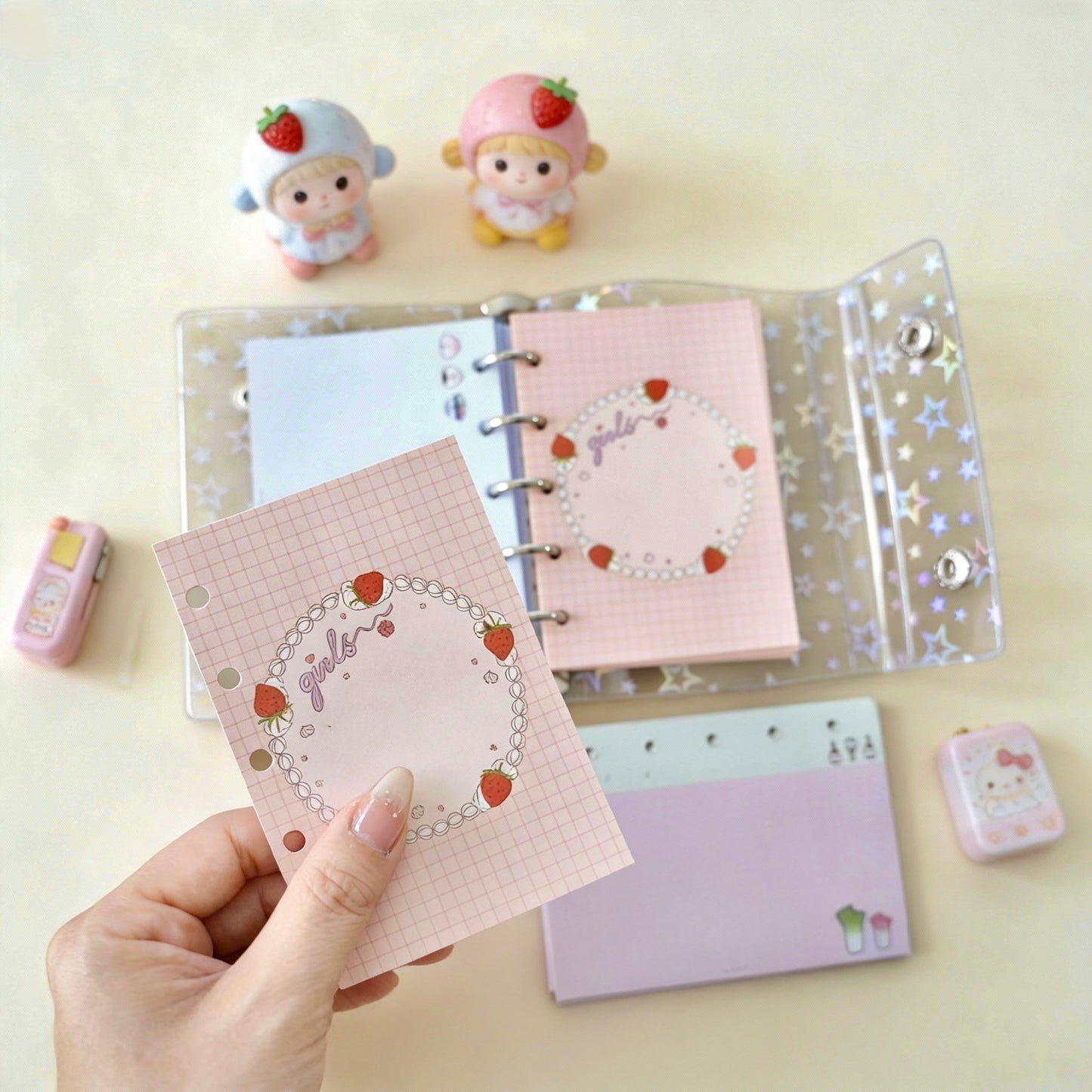 Pocket-Sized (M5) 5-Hole Refill Sheets | Yammy Oishii Days Series