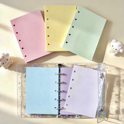 Pocket-Sized (M5) 5-Hole Refill Sheets | Thickened Paper | Essential Color Planner Inserts