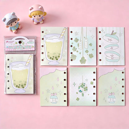 Pocket-Sized (M5) 5-Hole Refill Sheets | Gentle Summer Series