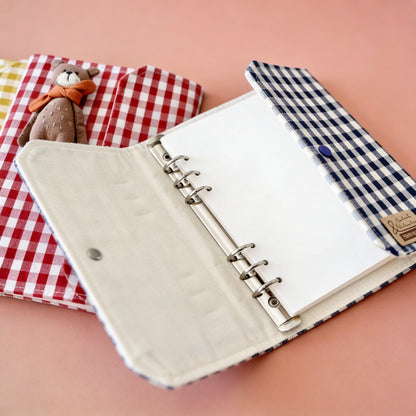 A5 Refillable Notebook | Fabric Cover | Korean-Style Cute Plush Journal Book