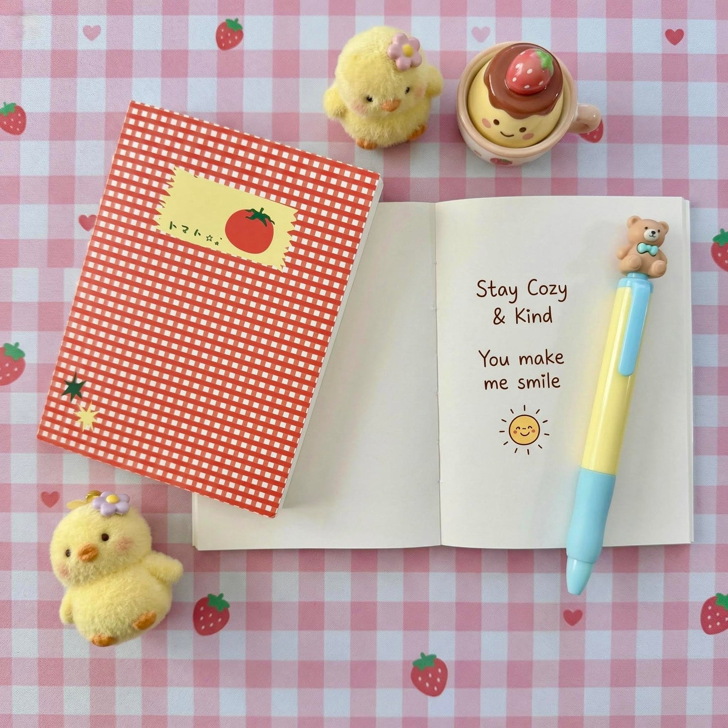 A6 | Mini Tomato Check Notebook