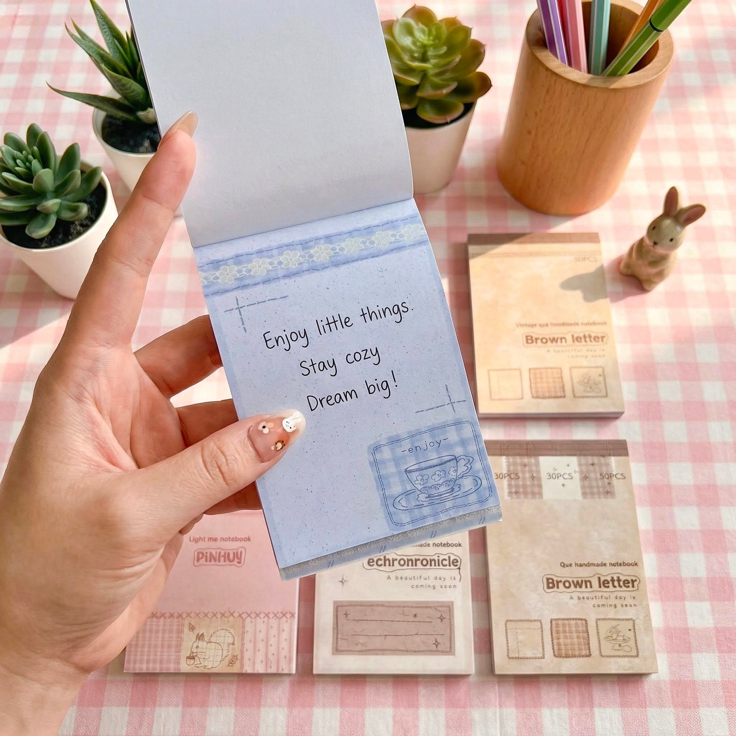Memo Pads | Note Pads |  Vintage Charm - 5 Designs Per Pad
