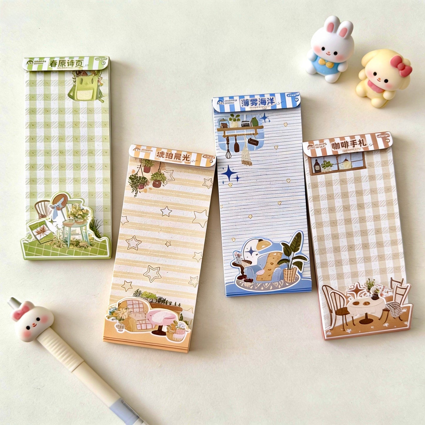 Duo Memo Pad Set  - The Summer Corners Series | Long