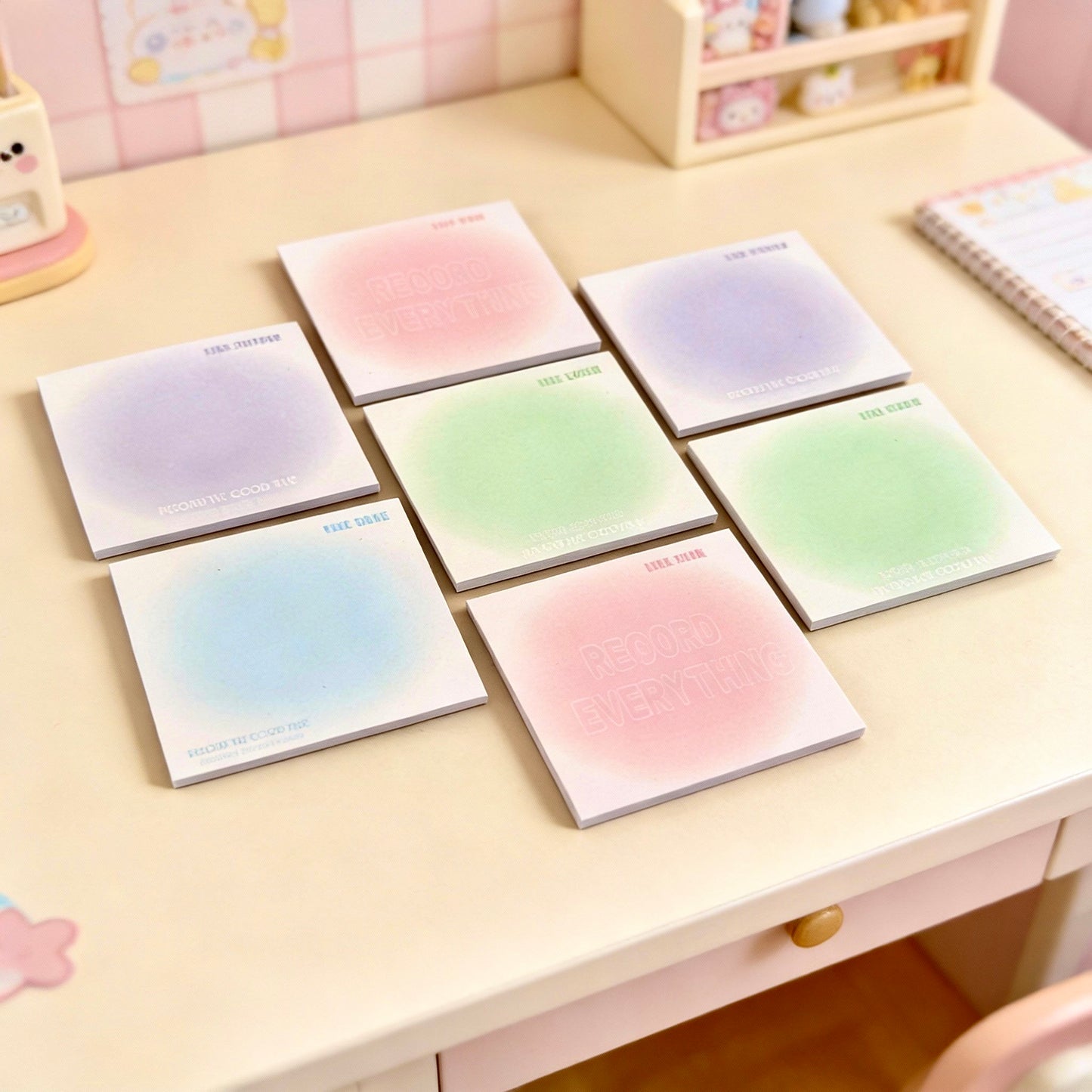 Memo Pads | Macaron Gradient Series