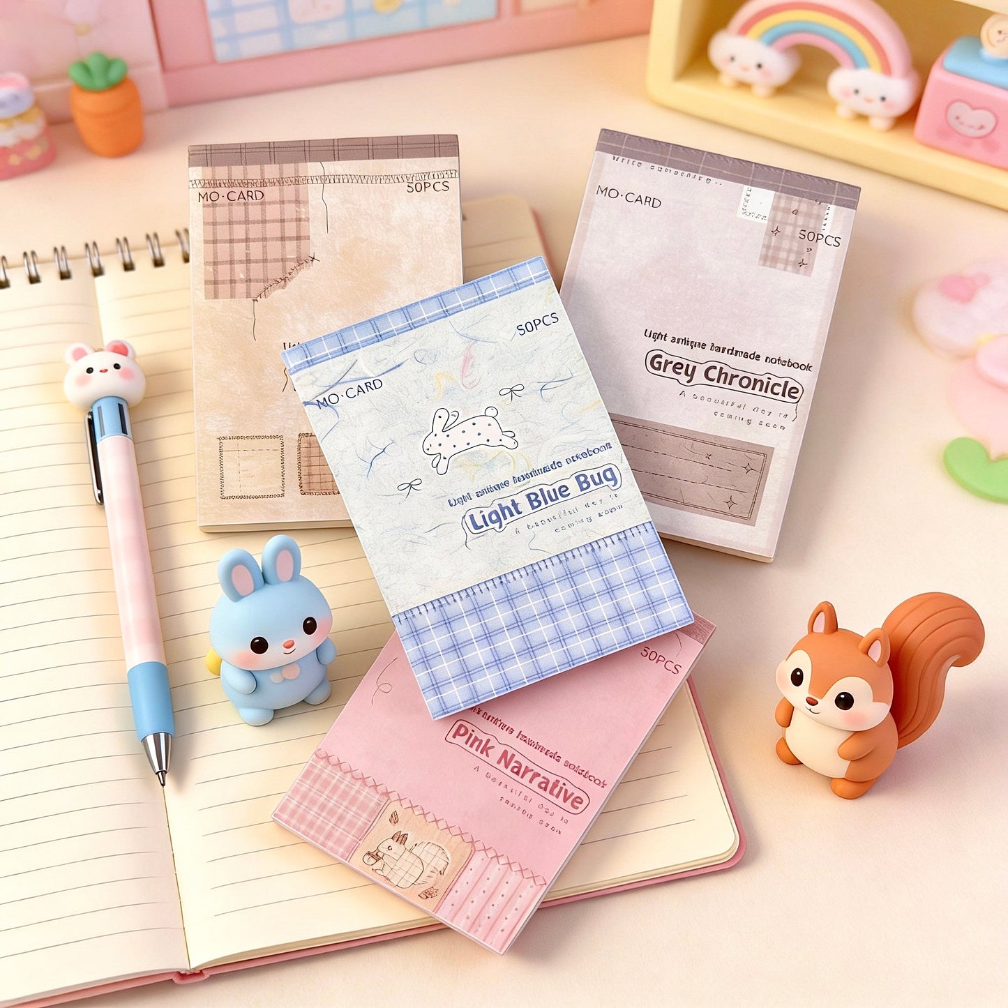 Memo Pads | Note Pads |  Vintage Charm - 5 Designs Per Pad