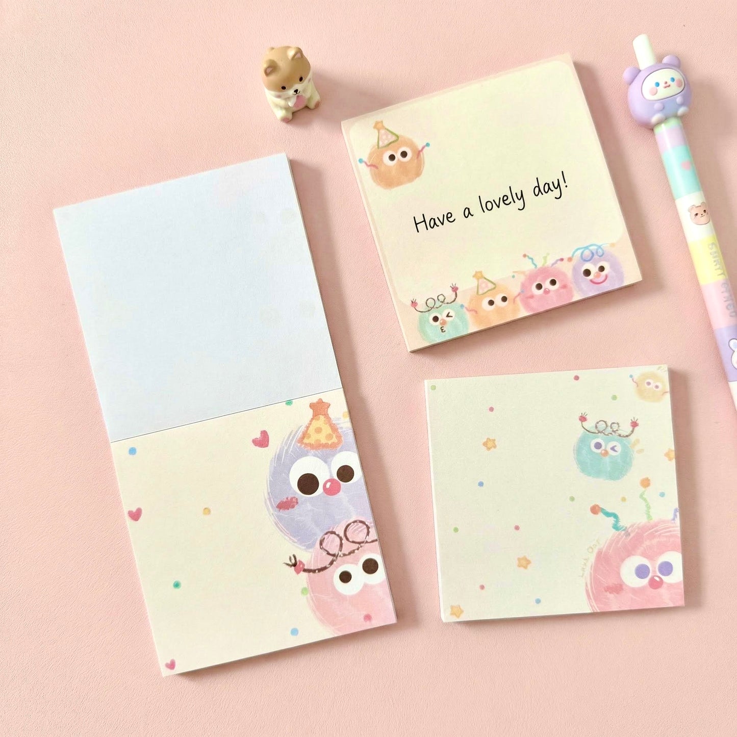 Memo Pads | The Fluffy Pom-Pom Collection