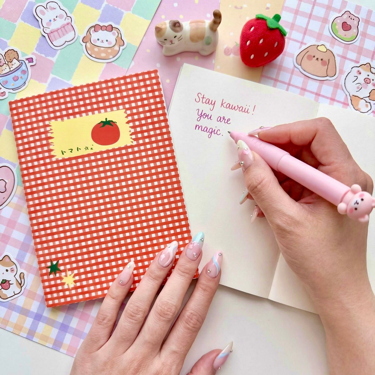 A6 | Mini Tomato Check Notebook