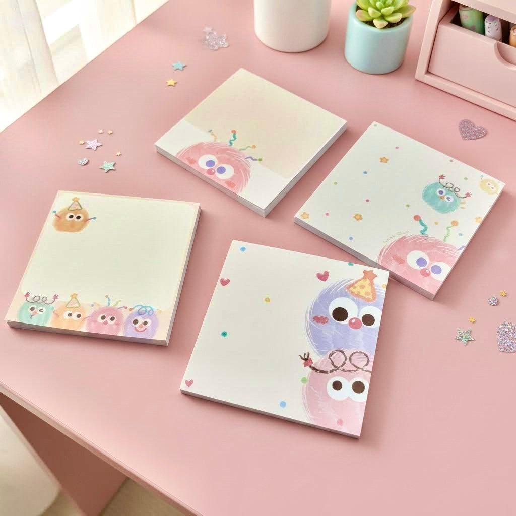 Memo Pads | The Fluffy Pom-Pom Collection