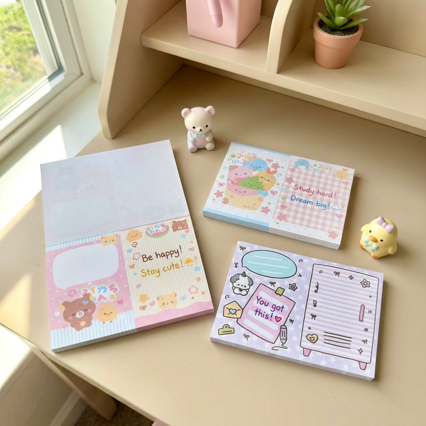 Memo Pads | Japanese-Style Horizontal Cuteness Series