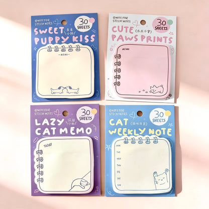 Spiral Pet Doodle Sticky Notes