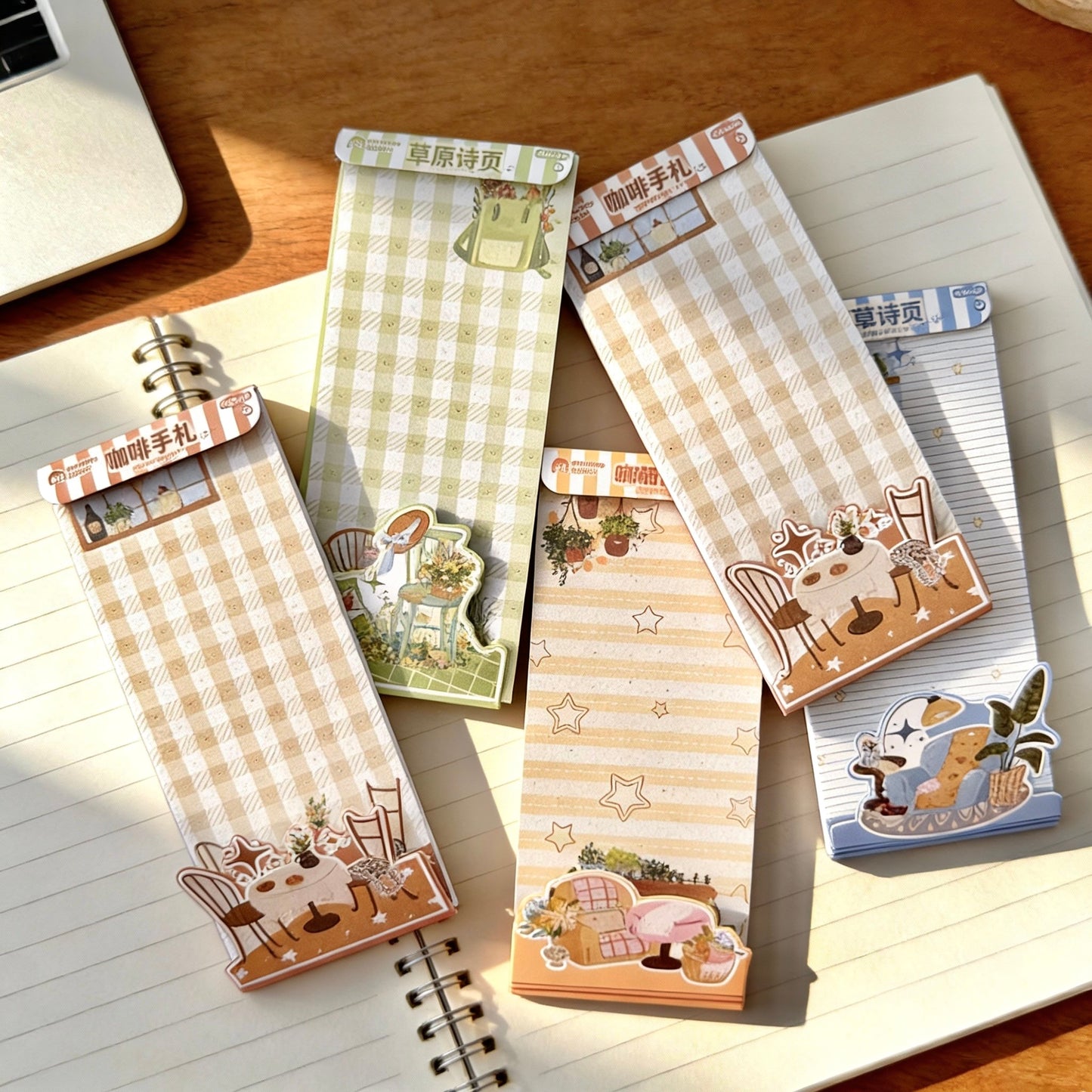 Duo Memo Pad Set  - The Summer Corners Series | Long