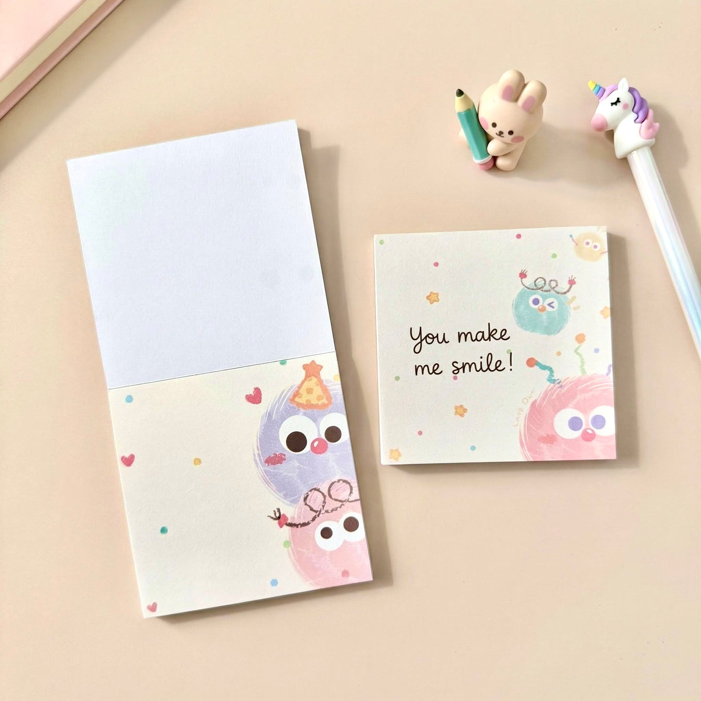 Memo Pads | The Fluffy Pom-Pom Collection