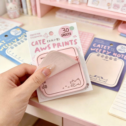 Spiral Pet Doodle Sticky Notes